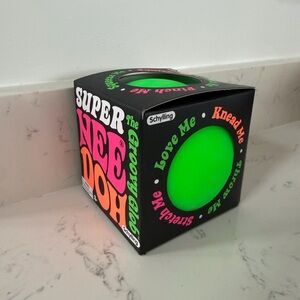 Super NeeDoh Neon Green Squeeze Ball